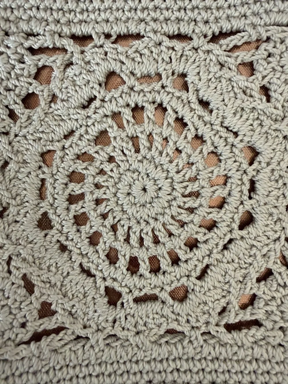 The Sak Hand-Crocheted Light Gray Crossbody Bag with Stud Accents - Picture 11 of 15